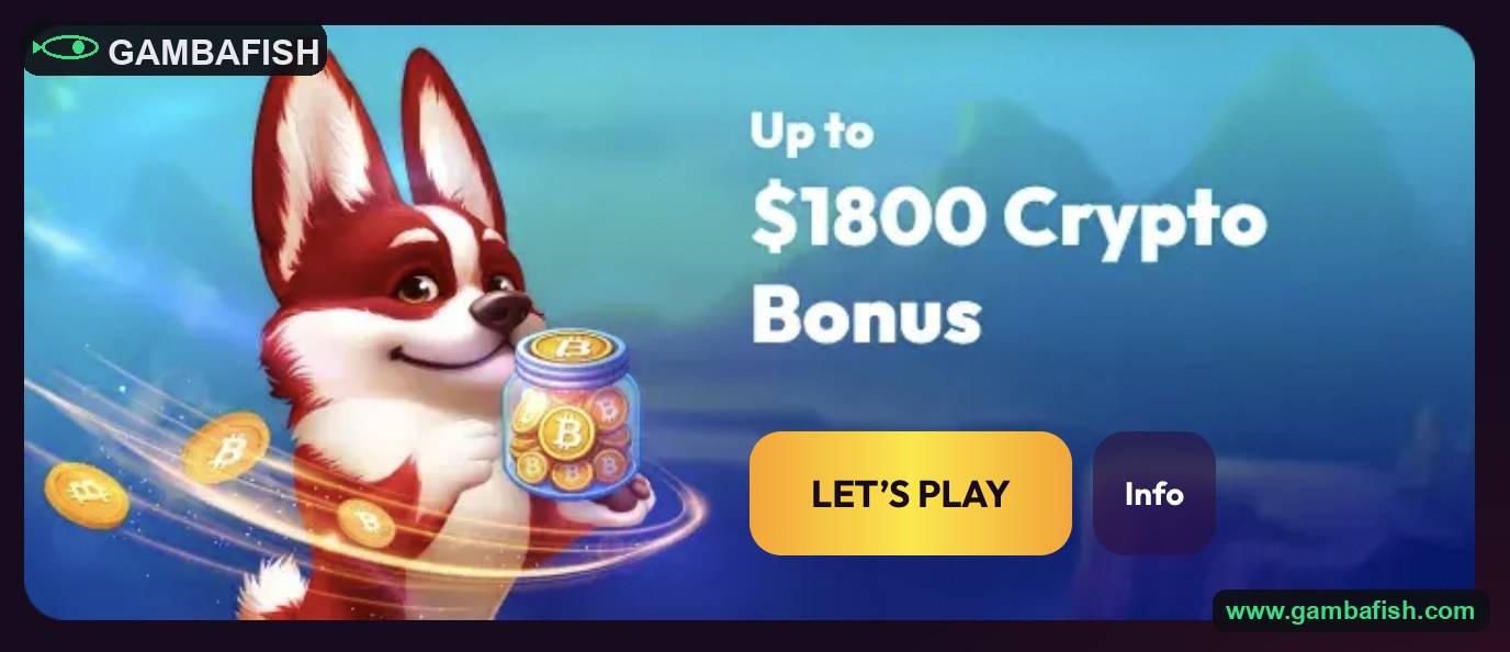 Crypto bonus banner offering up to 1800 dollars for coin deposits